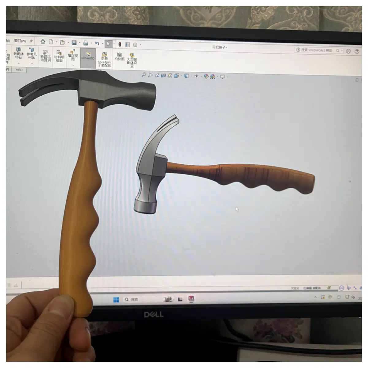 mini hammer keychain funny meme men women stress relief tool