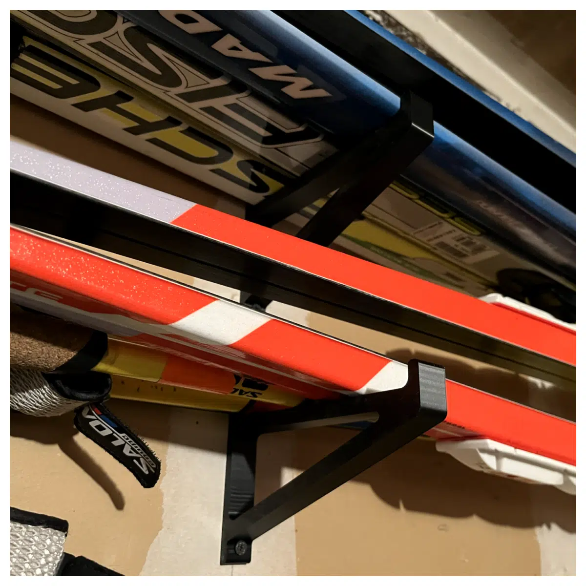 Snowboard Wall Mount Store Snowboard Securely Snowboard Hanger System Indoor Outdoor Snowboard Storage