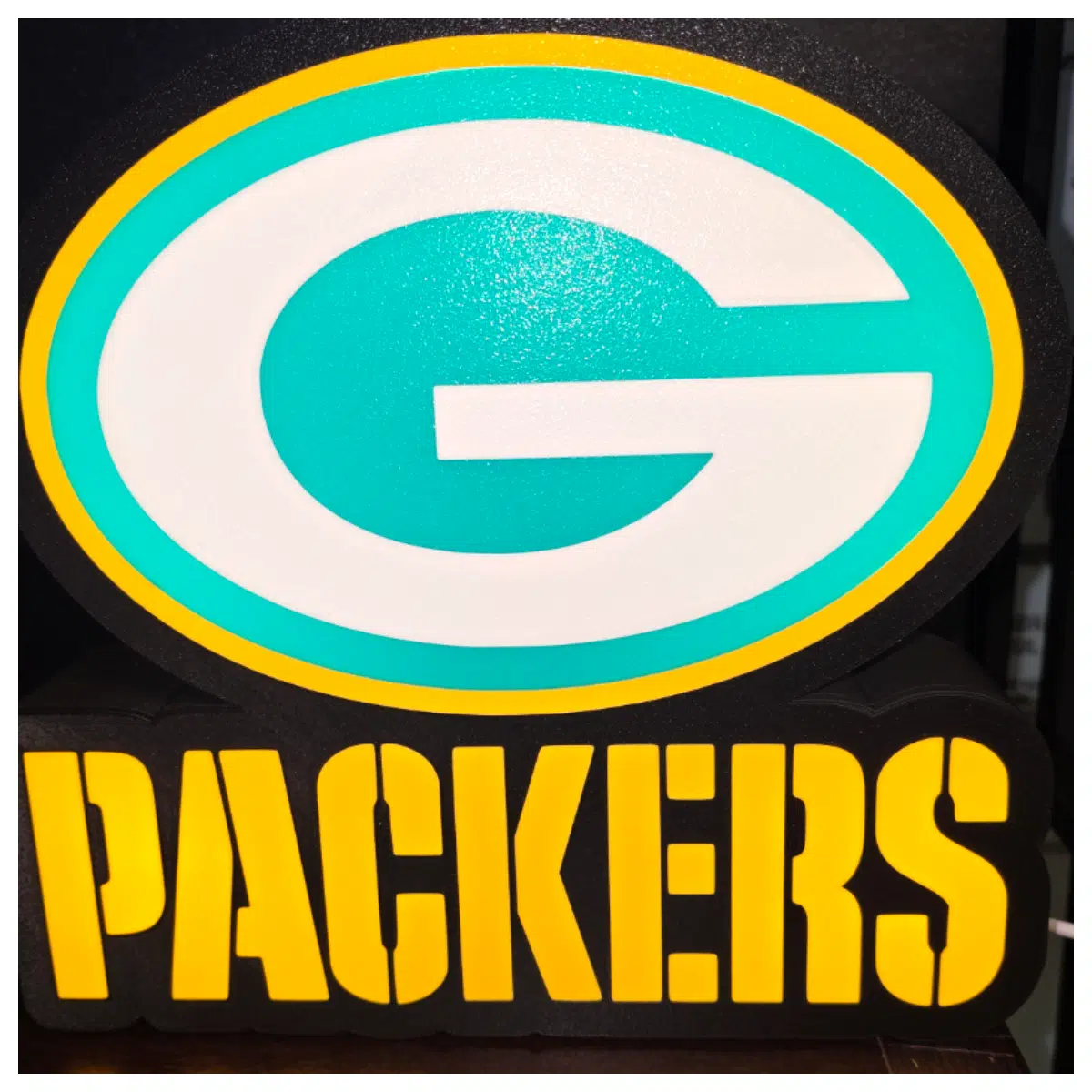Green Bay Packers Display Box Stadium Outdoor Advertising Event Promotion Sports Venue Signage