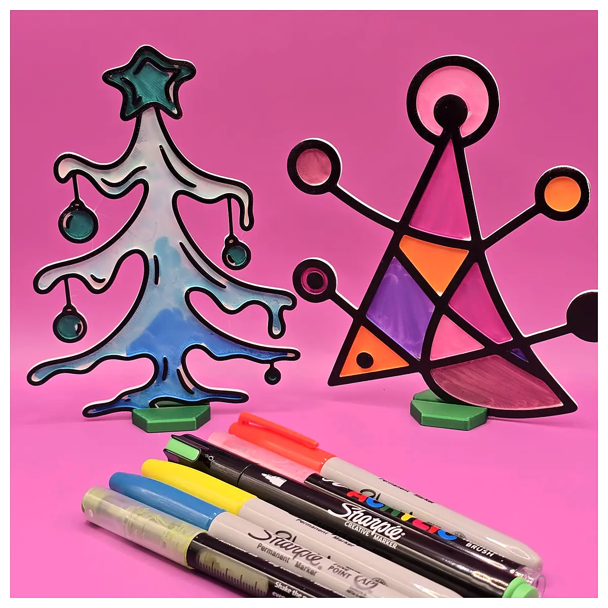 Abstract Christmas Tree ing DIY Craft Supplies Festive Decor Holiday Gift Art Projects