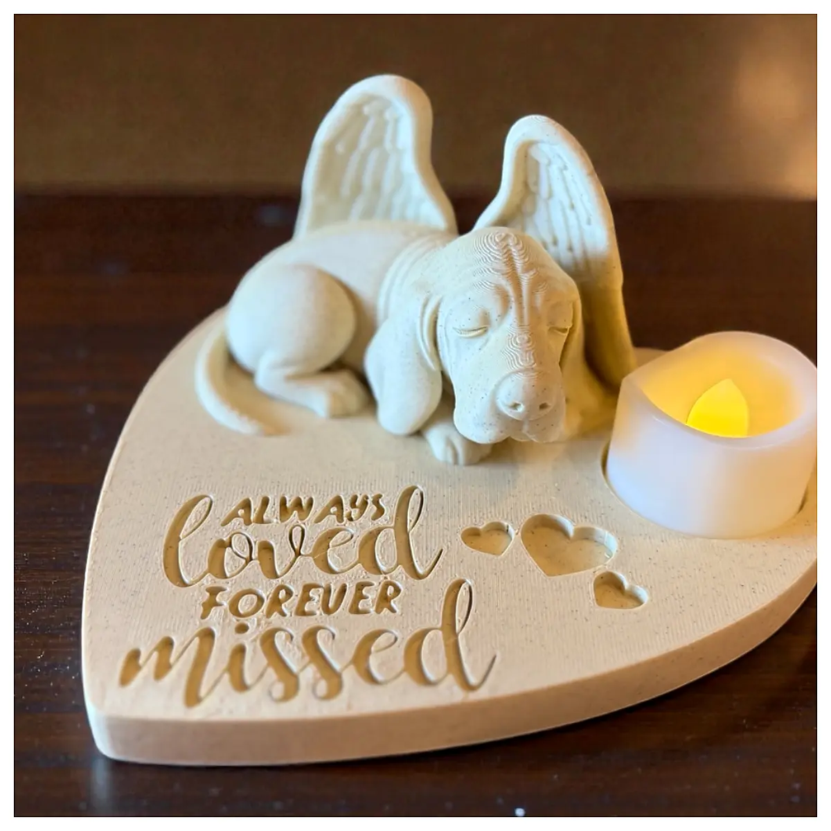 Angel Beagle Memorial Statue Pet Remembrance Gift Dog Memorial Ornament Decoration Dog Toy