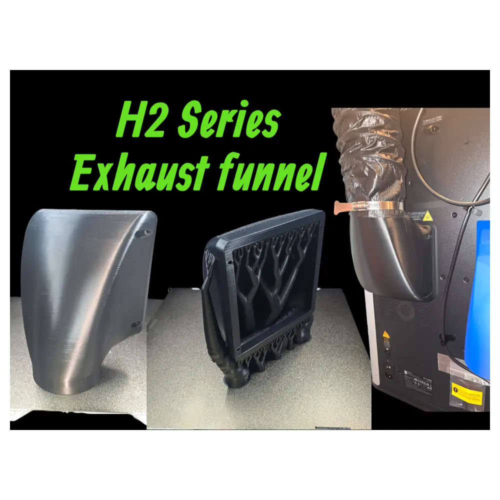 Exhaust Funnel 90 Degree High Flow H2 Series Universal Exhaust Parts Exhaust Repair Waste Gas Handling