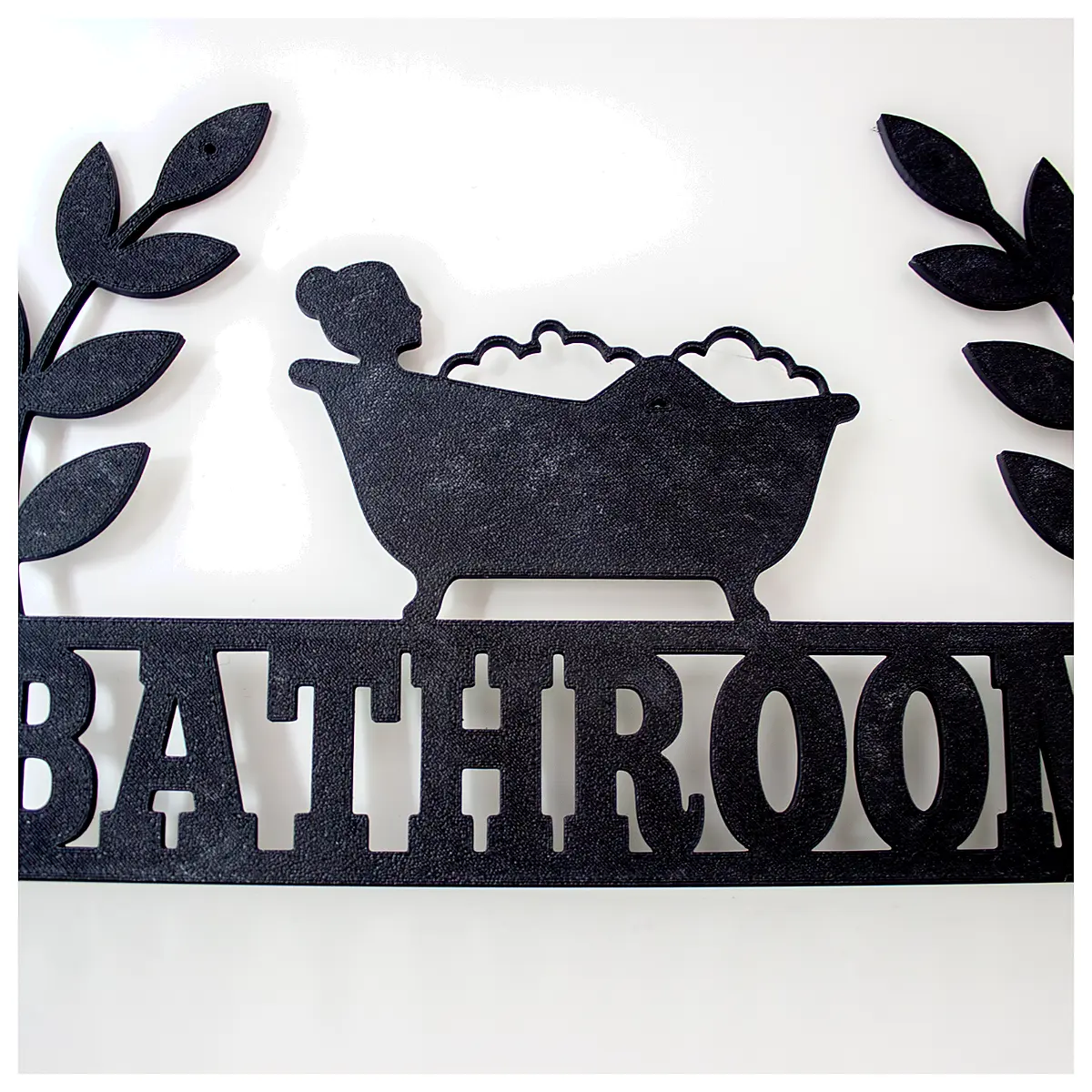 Bathroom Wall Decor with Holes Installation Wall Art Wall Covering Decorative Stickers Wall Paintings