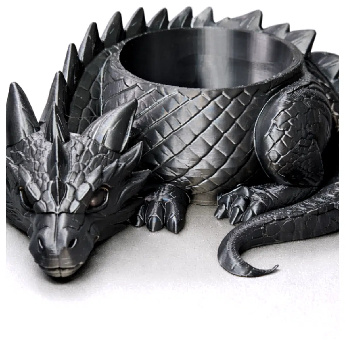 Sleeping Dragon Planter 25cm Self Supporting Pot Indoor Plant Container Lazy Gardener Flower Pot Decoration