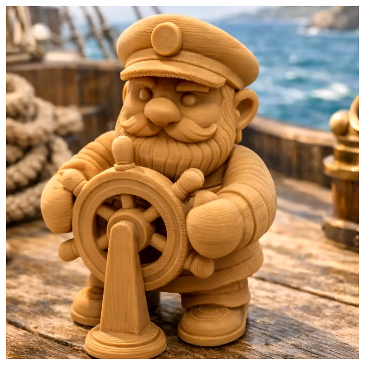 Steering Gnome Sails Adventure Ship Toy Model Kids Education Puzzle Boat Parts Navigation
