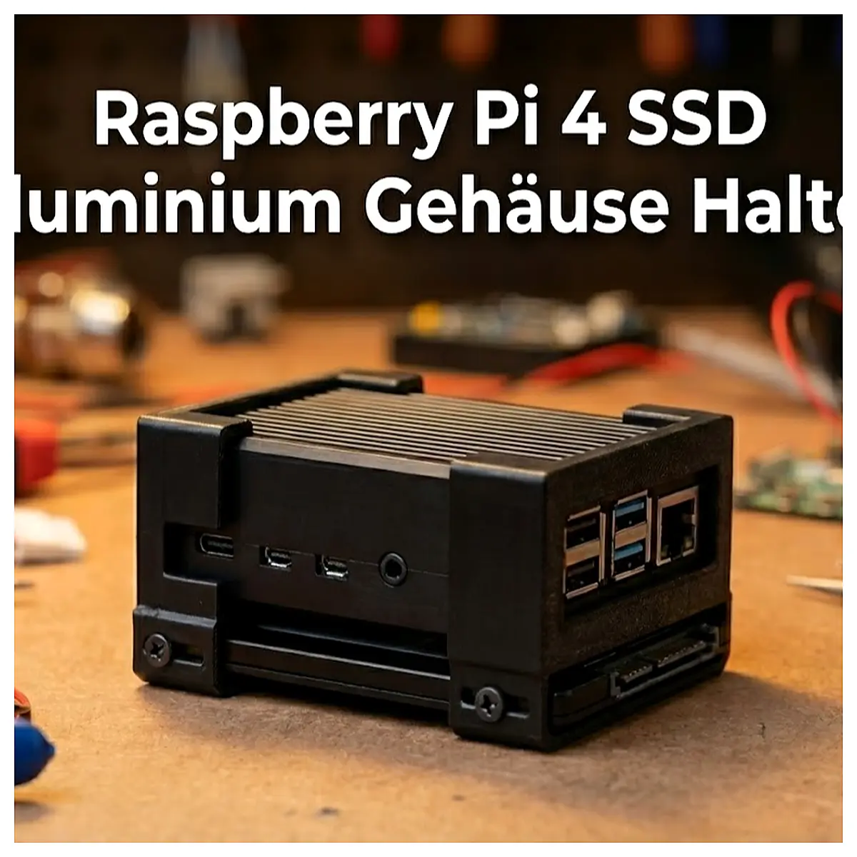 Raspberry Pi 4 SSD Case Bracket Support Installation Upgrade Universal Holder Parts Repair