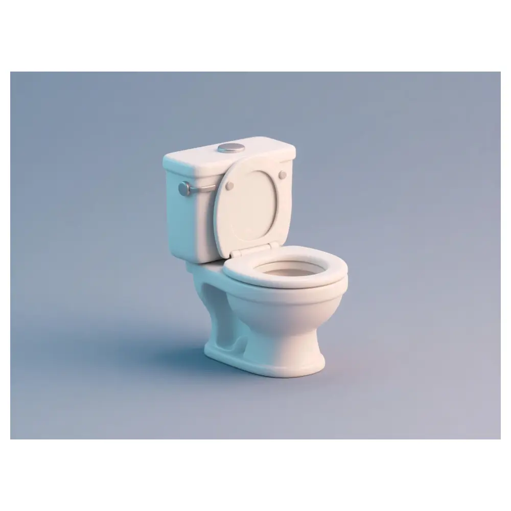 Toilet Model Miniature Toys Kids Play Set ing Accessories Parts Repair