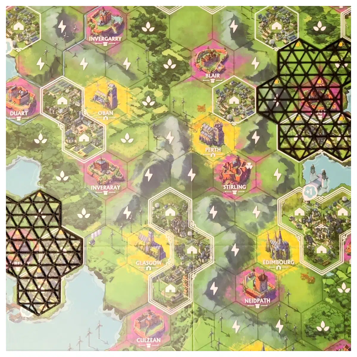 Rebirth Board Game 2 Player Map Cover Strategic Game Map Accessories Game Expansion Cover Set