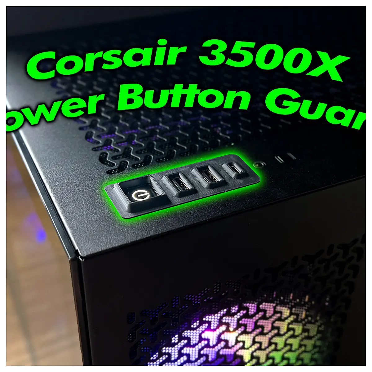 PC Power Button Cover 3500X Shield Case Repair Protection Housing Electronic Components Compatibility