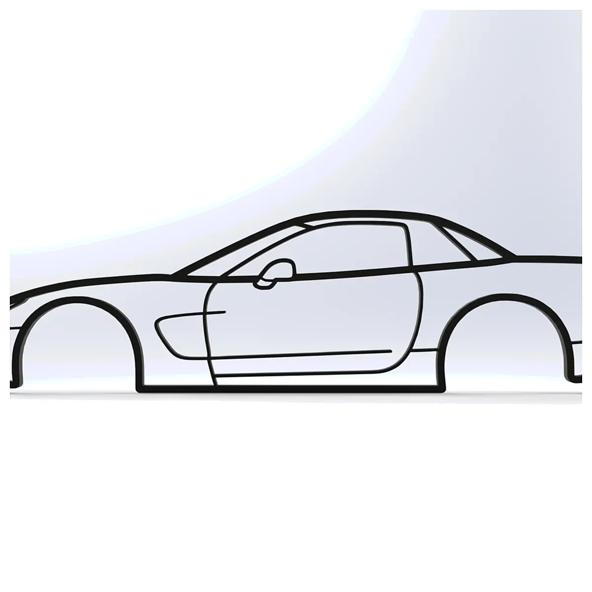 Corvette Wall Art 2D Decal Car Decor Automotive Collectible Wall Painting