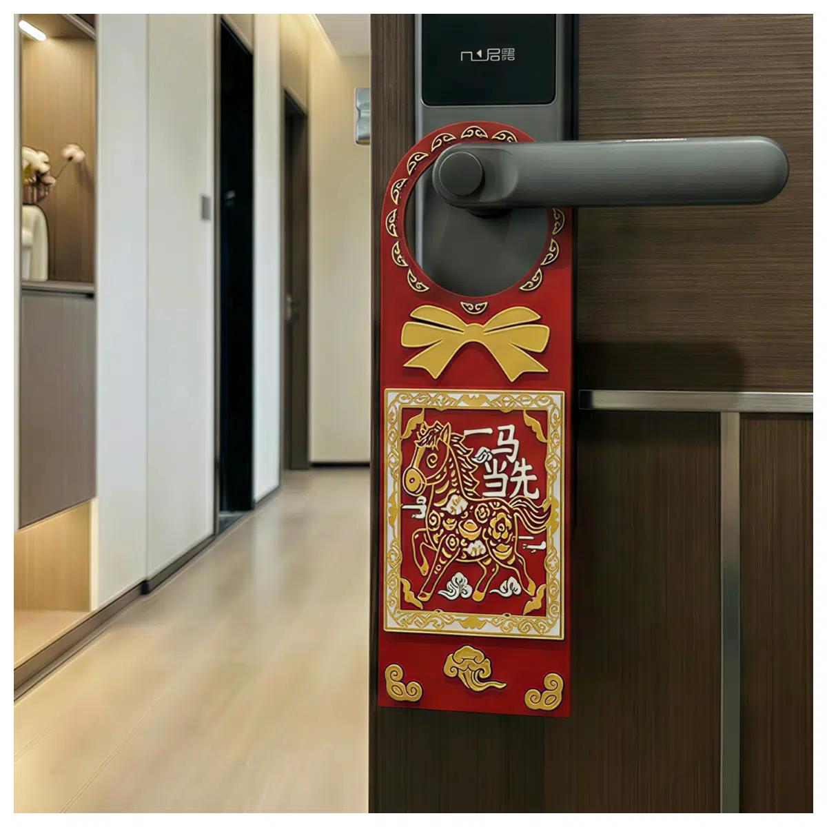 Greeting Calendar Door Hanger Cut Multi Printing Festival Decoration Wish Cards Door Decor