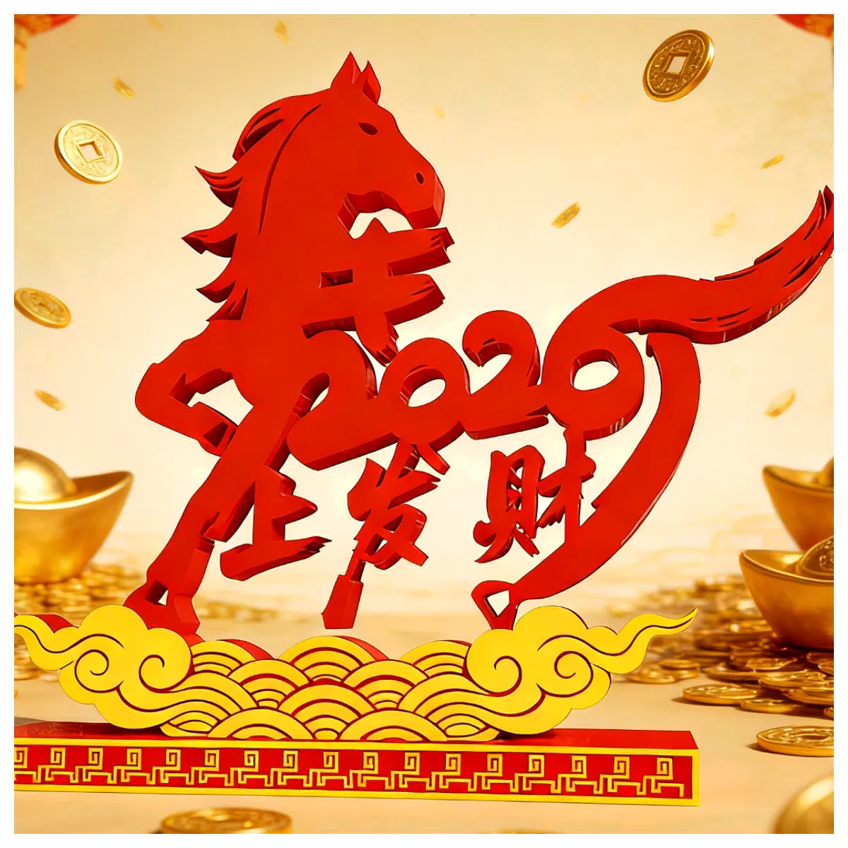 Desktop Ornament Wealth Blessing Lucky Decoration Figure Enhance Prosperity Gift Choice