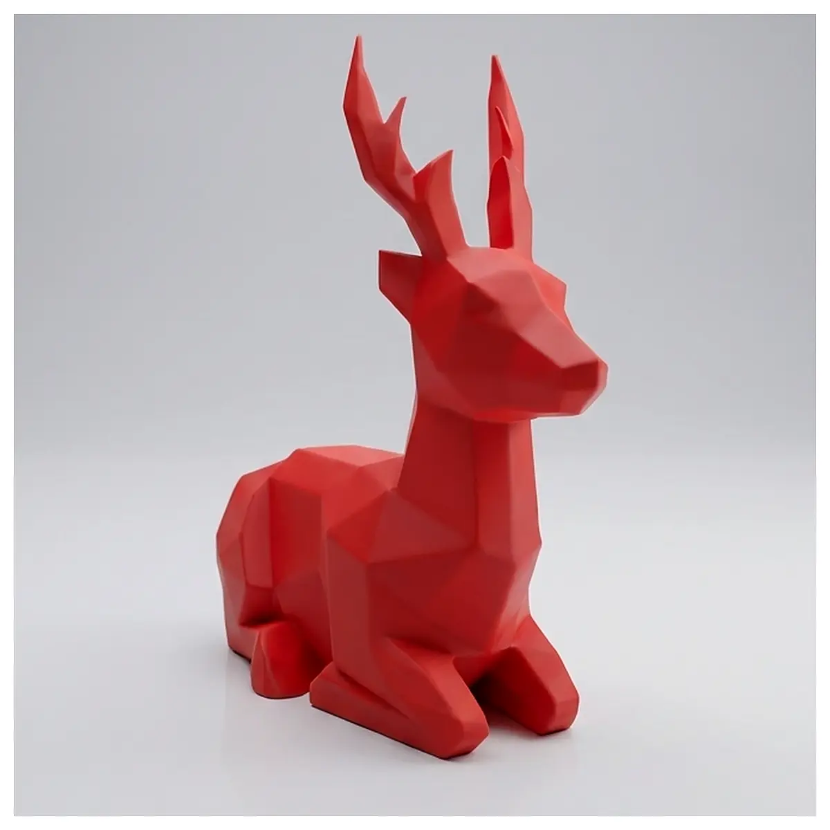 Low Poly Deer 3D Model Download Animal Rendering Game Scene Animation