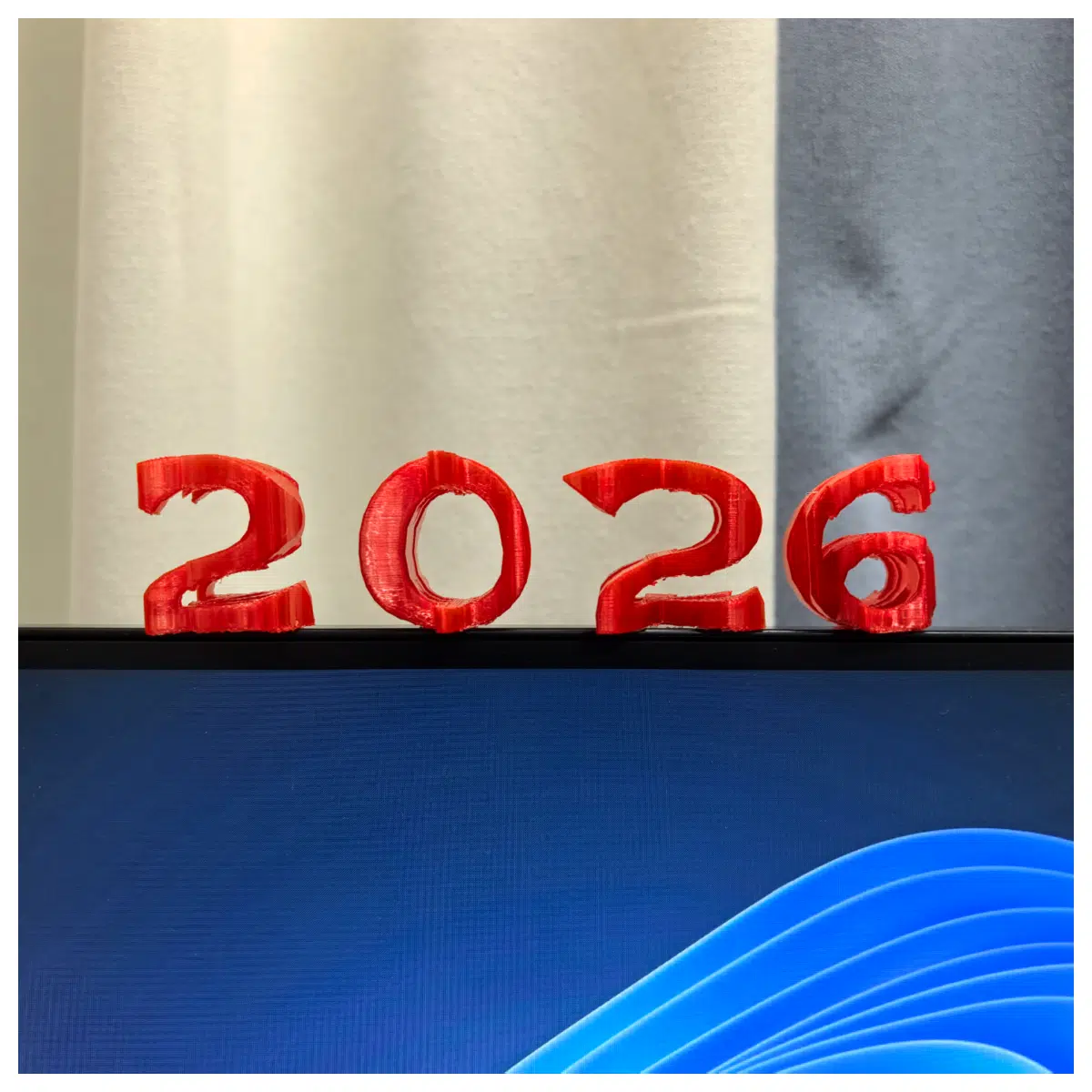2026 Year of the Horse Lucky Charm Decoration Distorted Text Multiple Views Collectible Gift