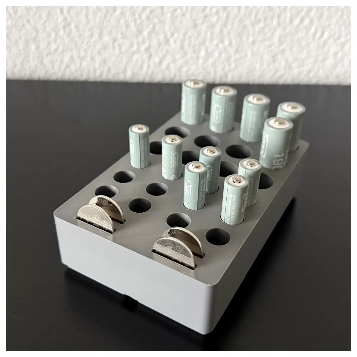 Battery Holder AA AAA CR2025 Gridfinity Stand Battery Support Electronic Components Accessories