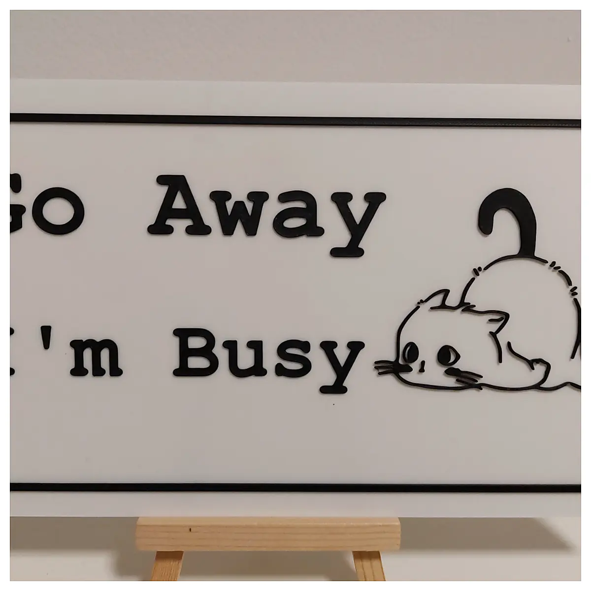 Cat Warning Ignore Me Busy Pet Behavior Correction Training Toys Solutions