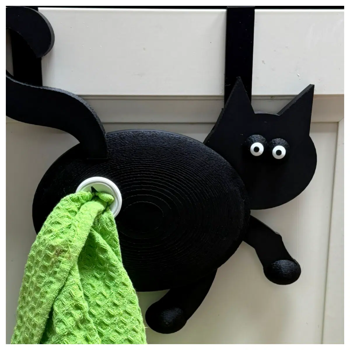 Cat Towel Rack Creative Decoration Kitchen Shelf Modern Wall Mounted Holder Storage