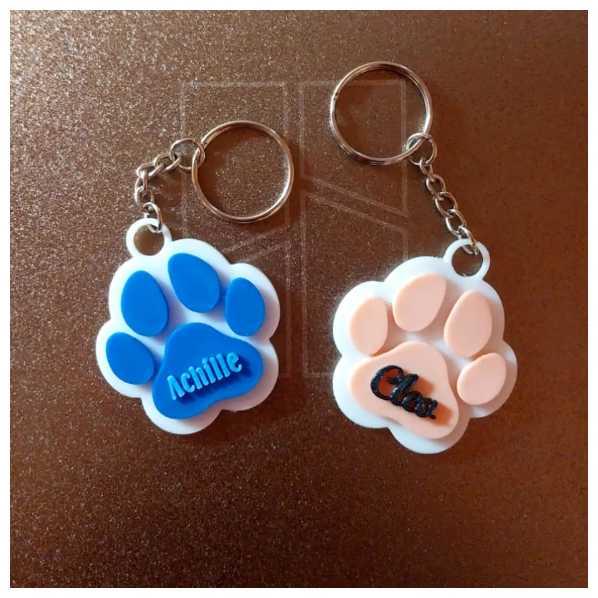 Claw Keychain Creative Ornament Phone Charm Key Chain Decoration Fun Gift Pet Paw Print Keepsake