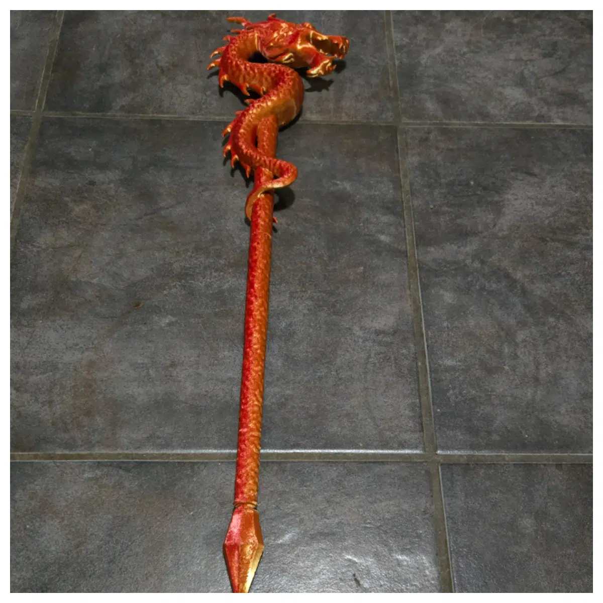 Dragon Wand Carved Dragon Design Decorative Figurine Desk Art Dragon Culture Gift Dragon Decoration