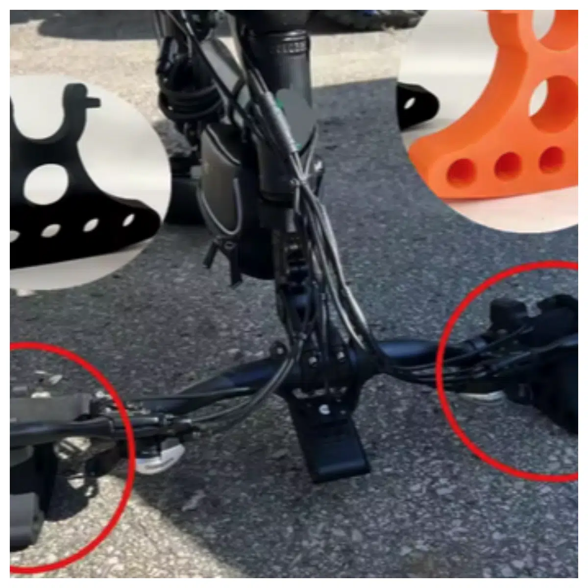 Bike Handle Repair Stand Accessory Support Bracket Easy Handle Repair Tool Parts Holder