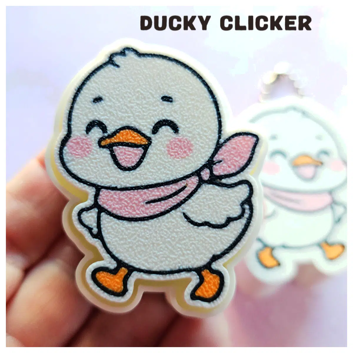 Duck Clicker Toy Duck Toggle Keychain Novelty Kids Toy Duck Accessories Duck Collectibles