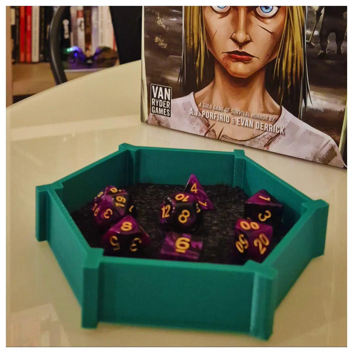 Dice Tray Hexagonal Dice Tower Dice Base Dice Protector Dice Stand Dice Accessories Essential Dice Game Supplies