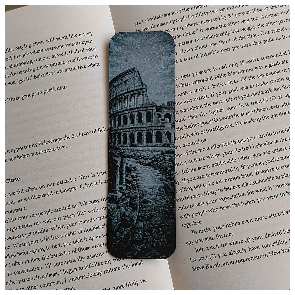 Colosseum Bookmark Souvenir Roman Colosseum Collectible Memorial Book Gift Collection