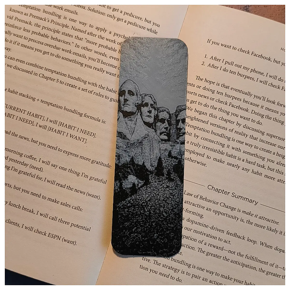 Stone Bookmark Mount Rushmore Memorial Gift Souvenir Tourist Gift Collectible Decoration