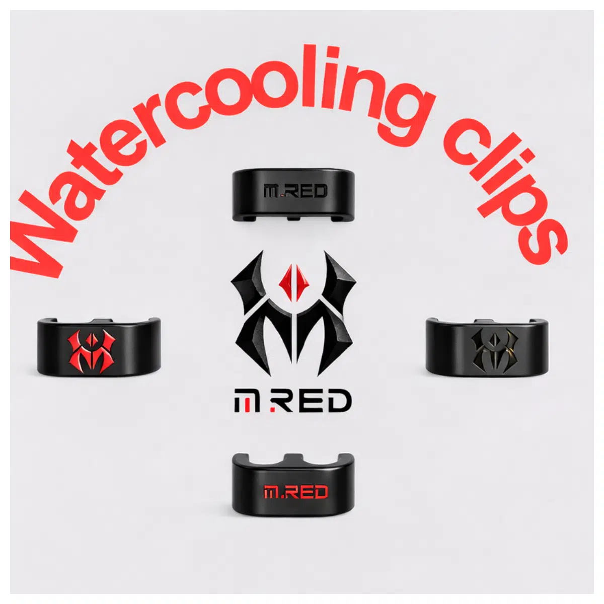 MRED Water Cooling Pipe Clamp Cooling Accessory Water Cooling Component Liquid Cooling Clamp Water Pipe Fixer Water Block Support