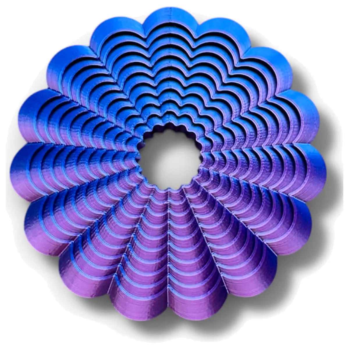 Layered Flower Puzzle Toy Stress Relief Brain Teaser Print ful Fun Toys