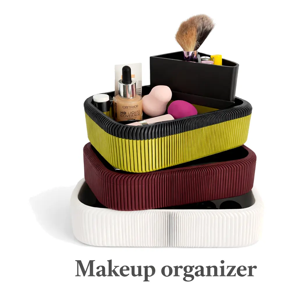 Makeup Organizer Box Storage Container Beauty Product Organizer Drawer Storage Solutions Cosmetic Organizer Multiple Compartments