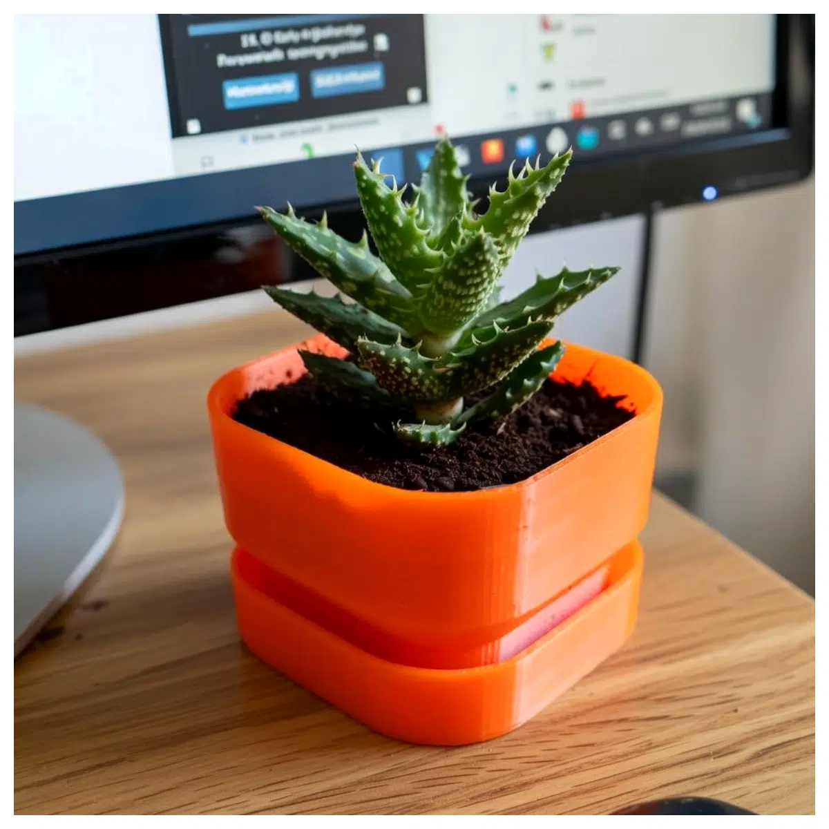 Square Planter with Drainage Holes Indoor Plant Pot Flower Box Container for Growing Plants Gardening Supplies