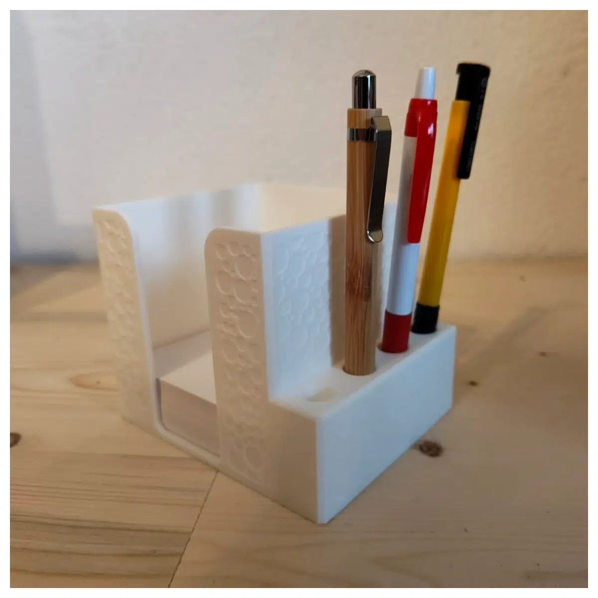 Portable Notebook Organizer with Pen Holder Desk Stationery Storage Box Office Book File Organizer