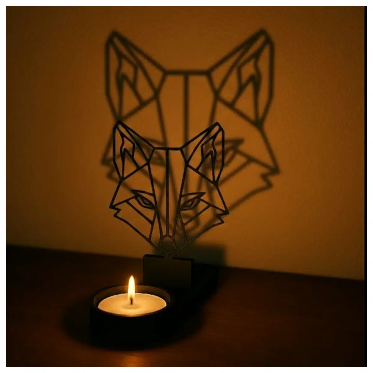 Shadow Art Abstract Fox Painting Artwork Wall Decor Modern Art Abstract Canvas Prints Decorative Art