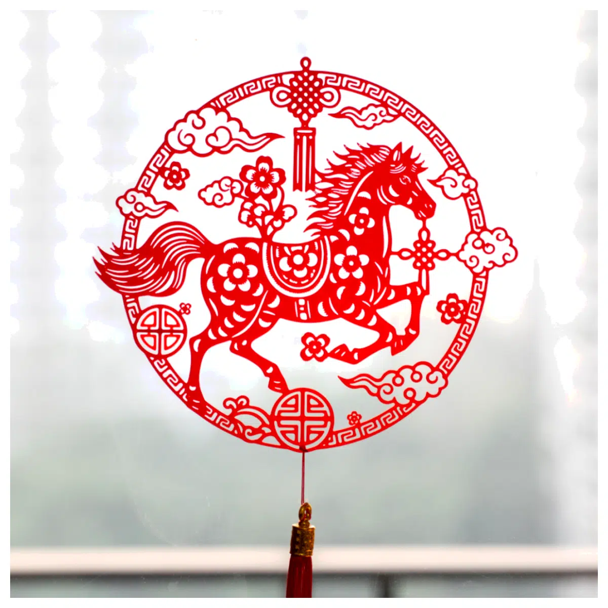 2026 Year of the Horse Window Stickers Festive Decorations Enhance Holiday Atmosphere New Year Ornaments