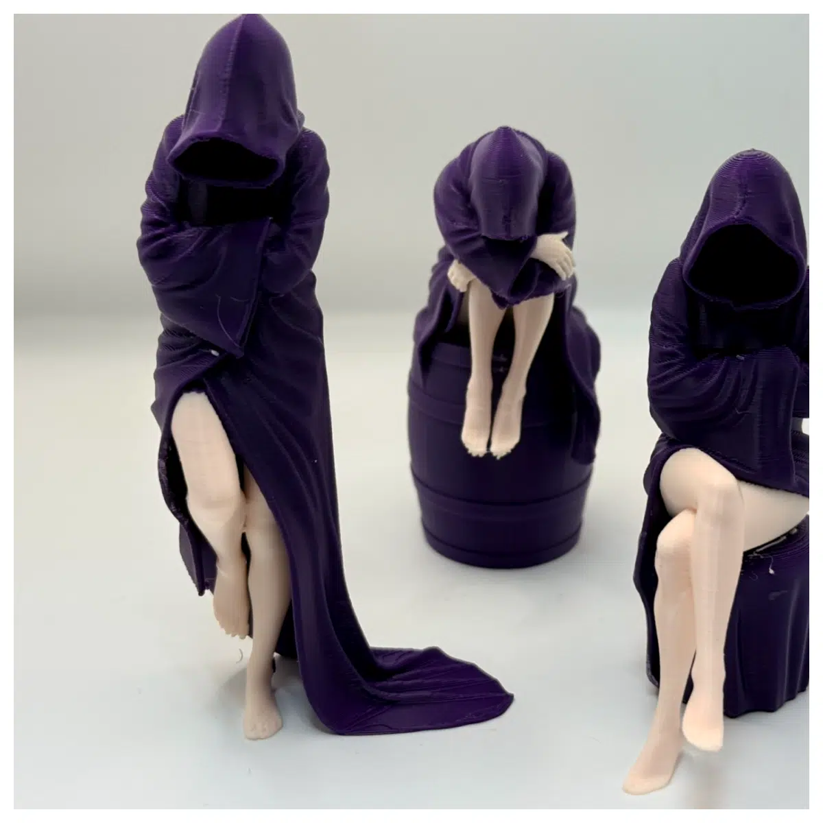 Inrospection Trio Statue Figurine Decoration Art Collectible Display Piece Desktop Ornament