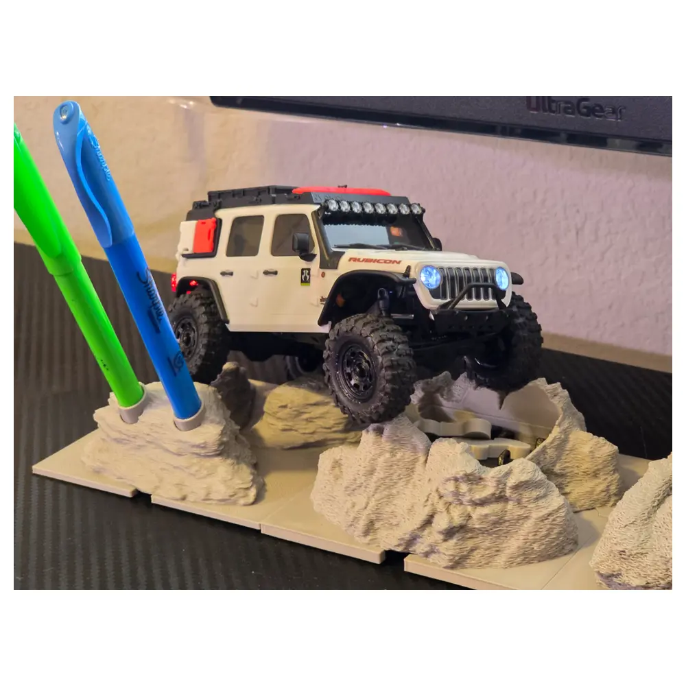 Mini Desktop Climbing Car Park SCX 30 Toy Set Desk Toys Indoor Games Climbing Car Parts Repair