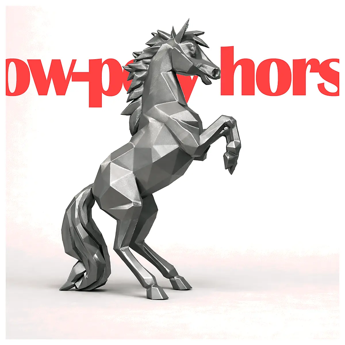 Low Poly Horse Model 3D Printing Toy Animation Figure 3D Print Service