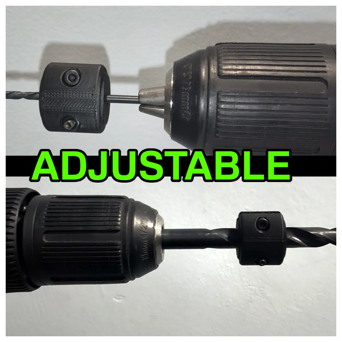 Adjustable Hole Depth Stop 37mm 610mm Drill Depth Control Drill Stop Precision Positioning