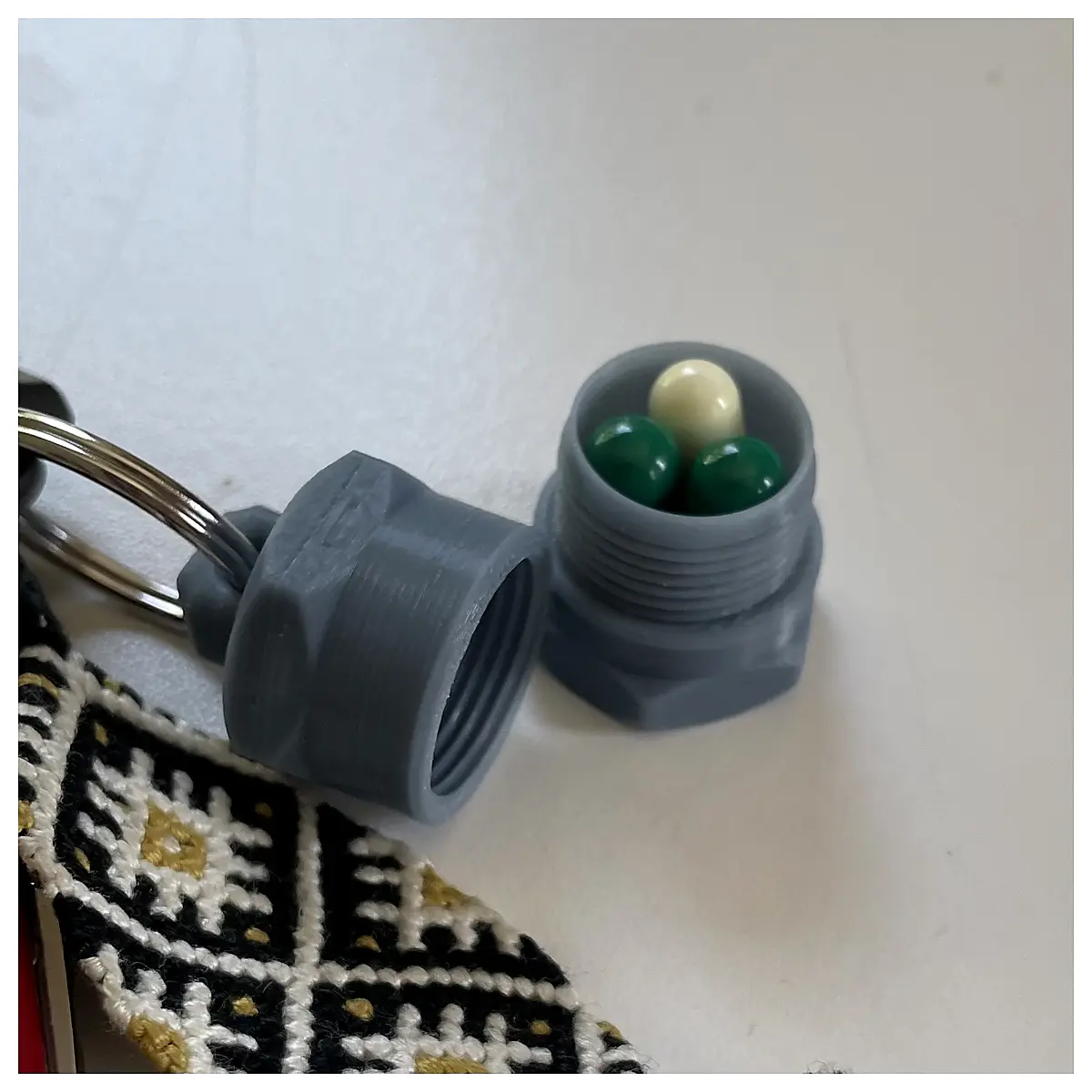 Key Chain Holder Bottle Organizer Parameterized Pill Box Storage Box Multi Purpose Medication Organizer