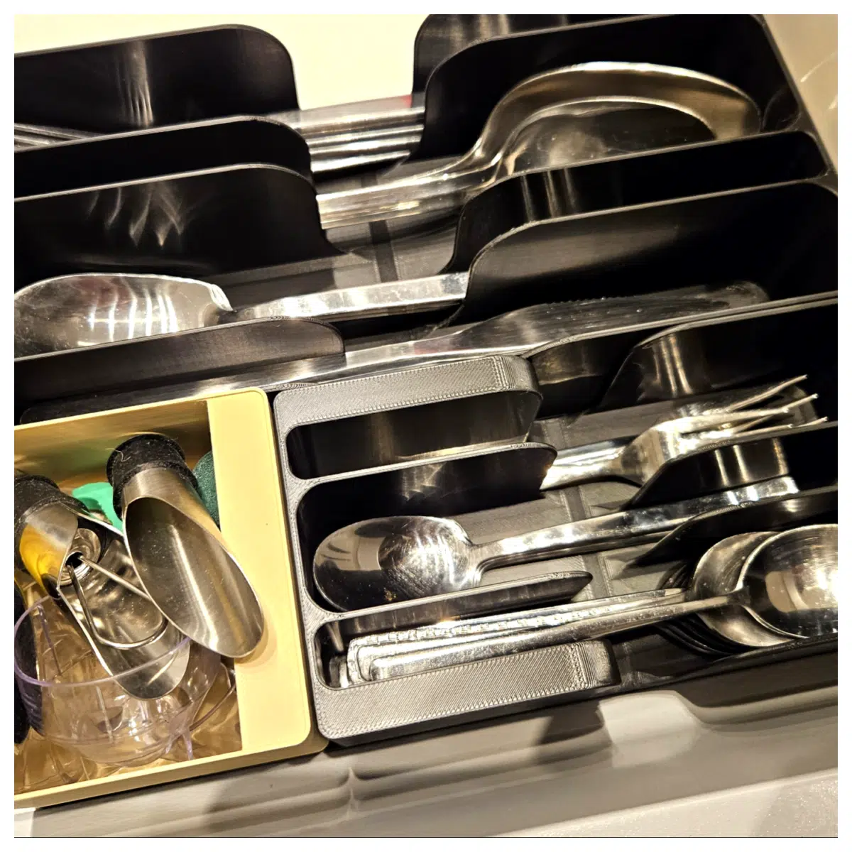 5x6 Cutlery Organizer Desk Storage Kitchen Drawer Organizer High Density Storage Box Multi Purpose Kitchen Supplies