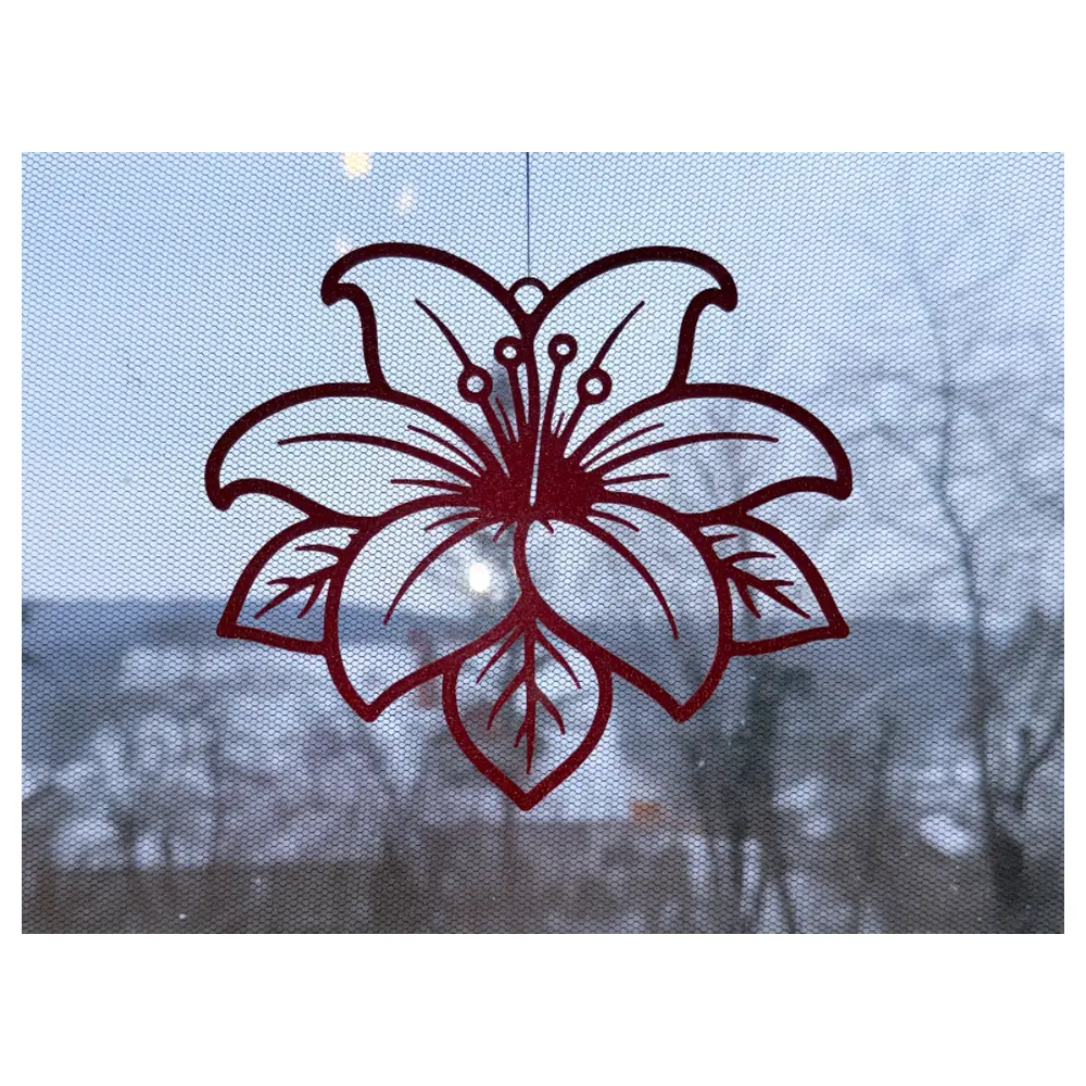 Window Stickers Flower Decals Window Decorations Interior Wall Art Window Clings Decorative Stickers