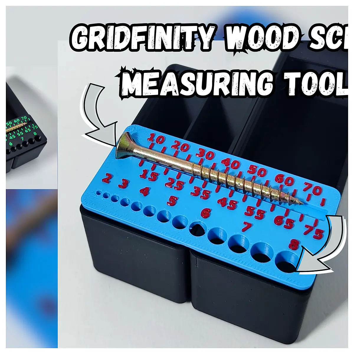 Wood Screw Measuring Tool Screw Measurement Tool Metric Screw Gauge Screw Ruler Measurement Accessories