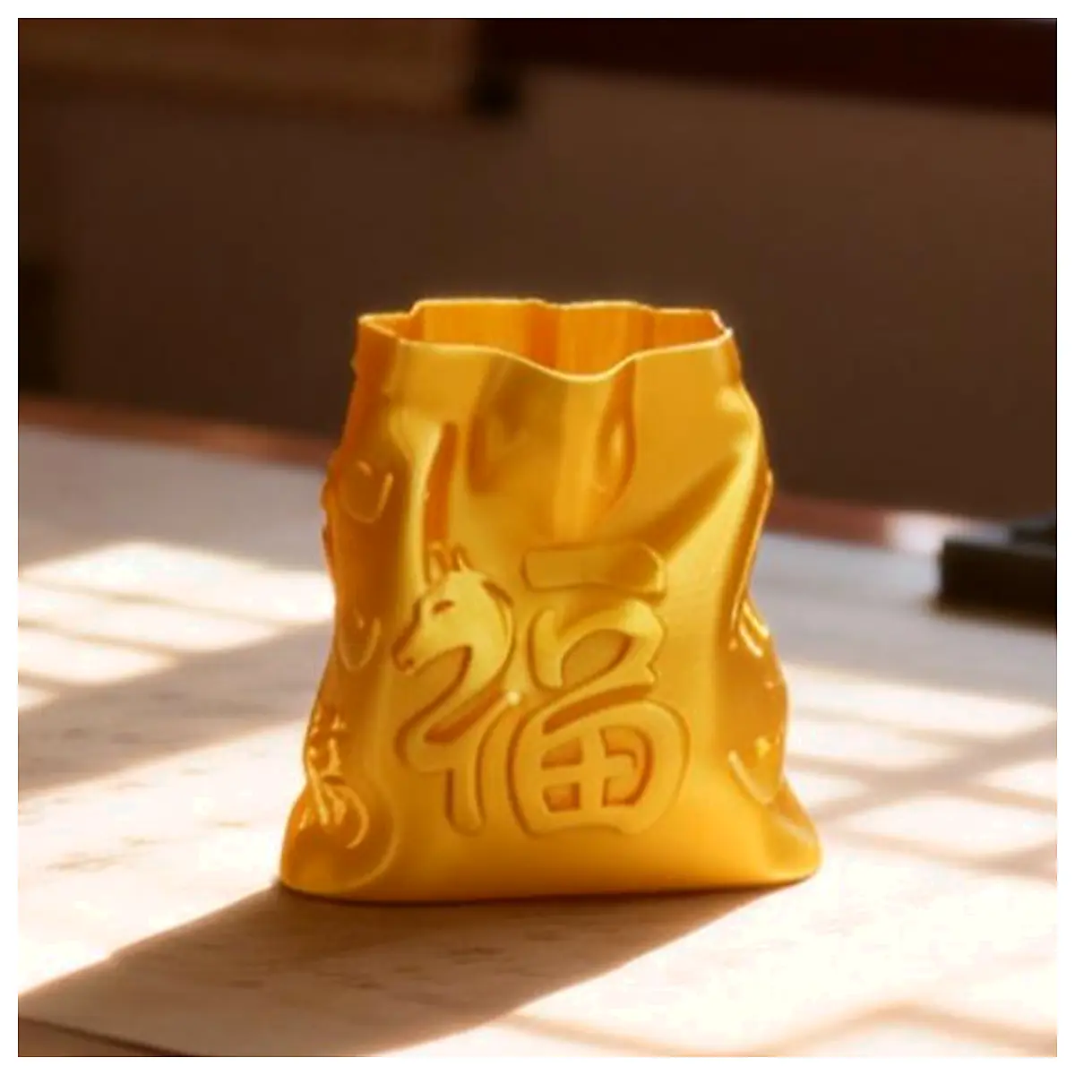 Fu Dai Pen Holder Year of the Horse Lucky Pen Case Office Supplies Multi Function Creative Gift Souvenir