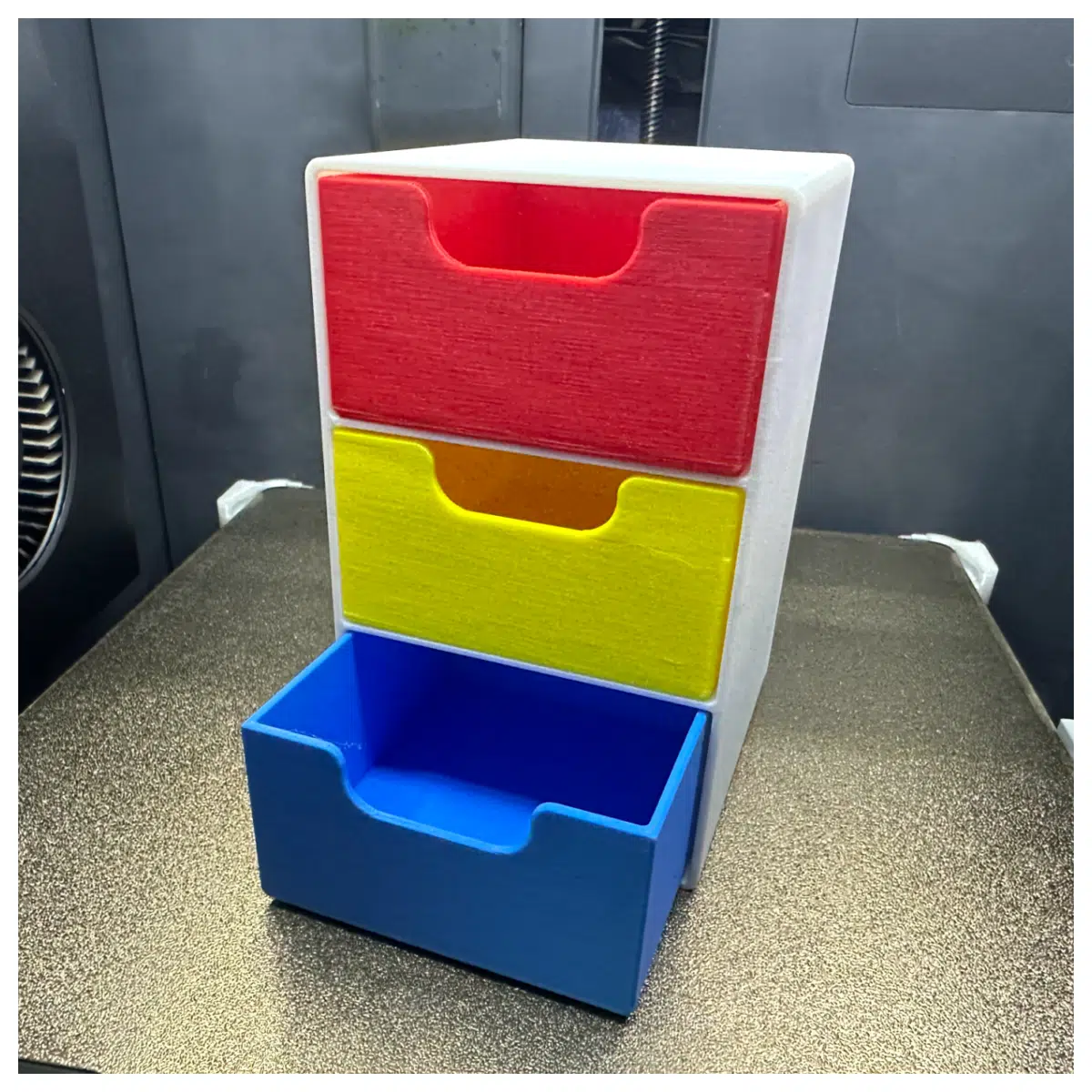 Mini Desktop Storage Box 3 Drawer 9x8x13cm Desk Organizer Drawer Storage Container Storage Box