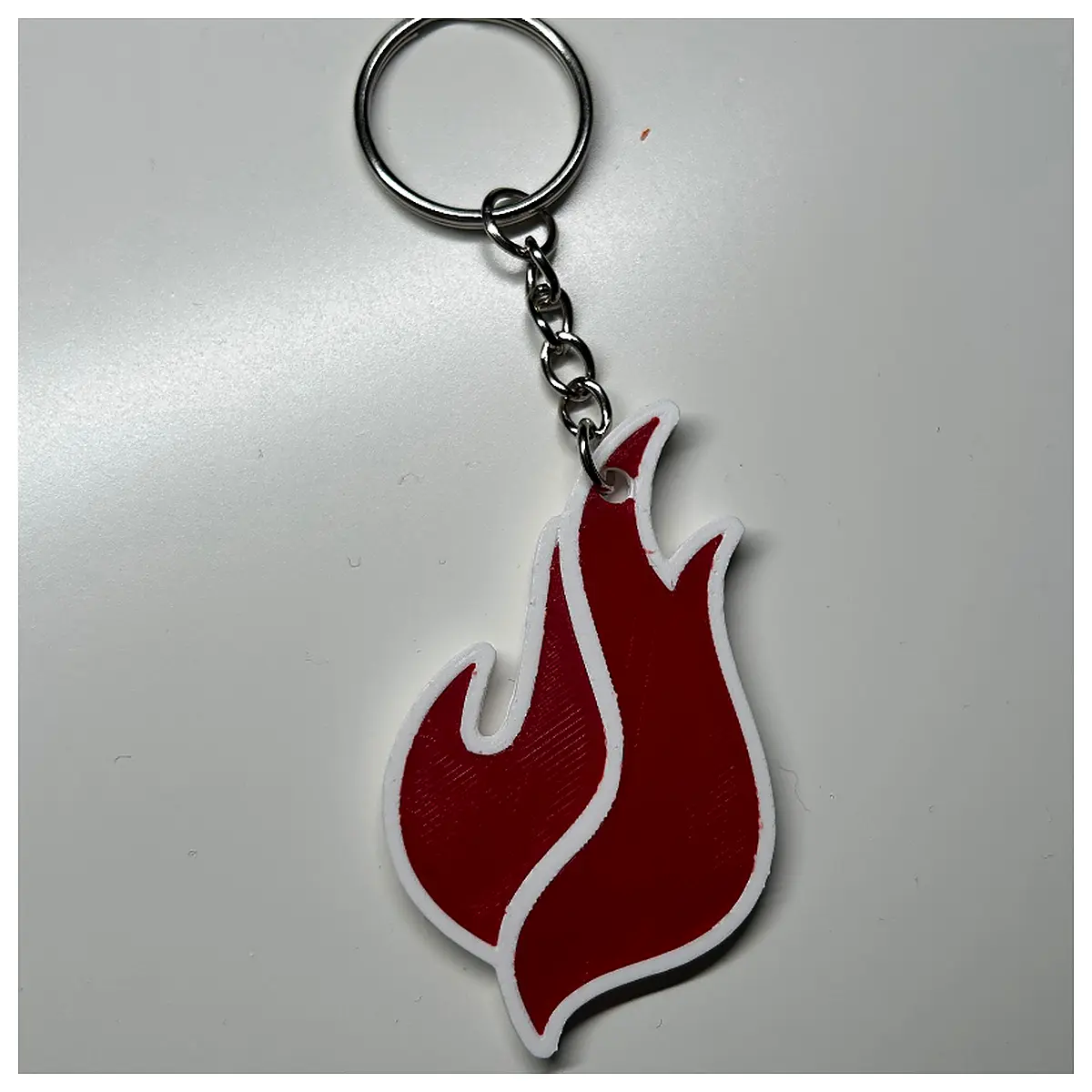 Flame Keychain Flame Shaped Keyring Memorial Gift Decoration Hot Passion Creative Gift