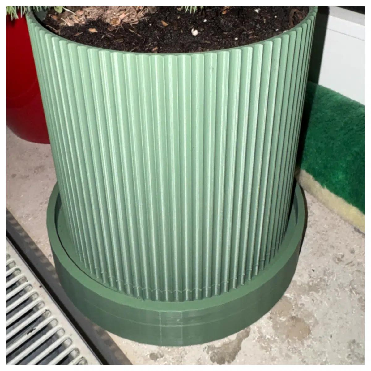 Self watering pot with tray planter tray potted plant garden pot planting pot tray pot