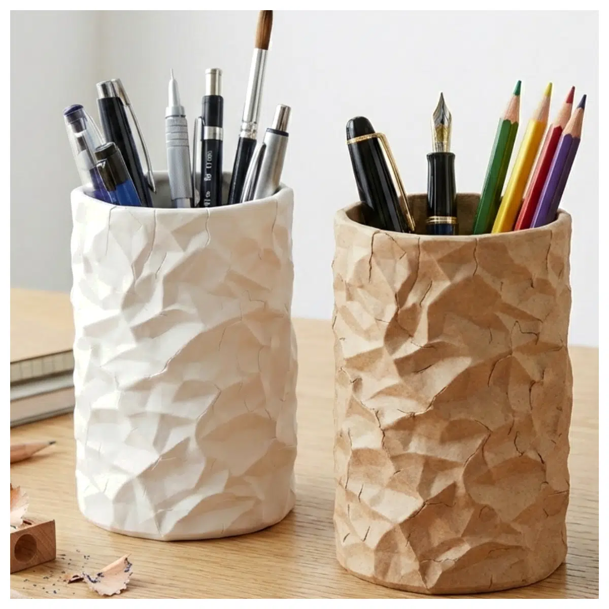 Desktop Organizer Wrinkle Pen Holder Pen Case Desk Storage Office Supplies Multi Functional Creative Home Decor