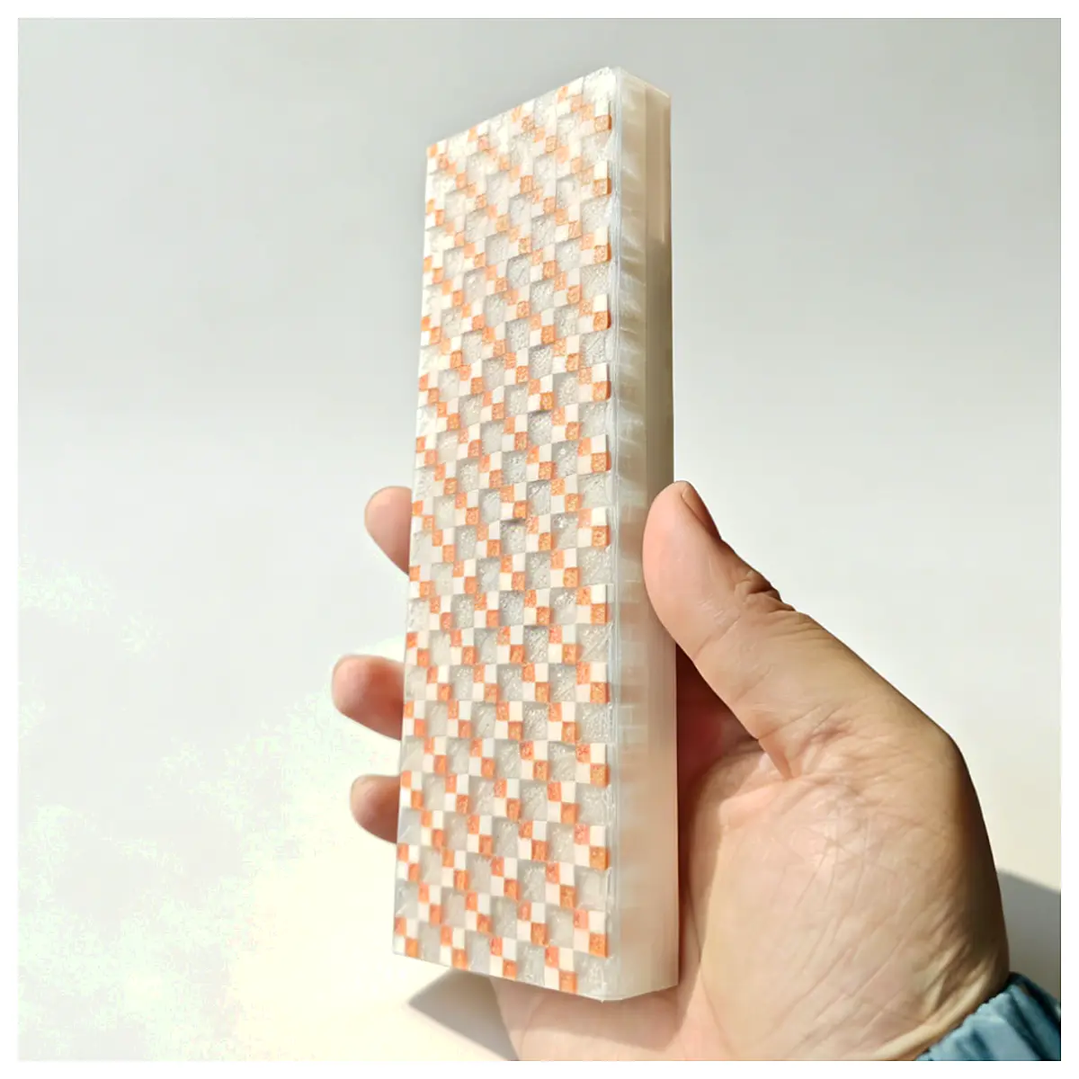 Grid Pattern Pen Case Pencil Holder Student Portable Drawing Tools Creative Gift Multi functional