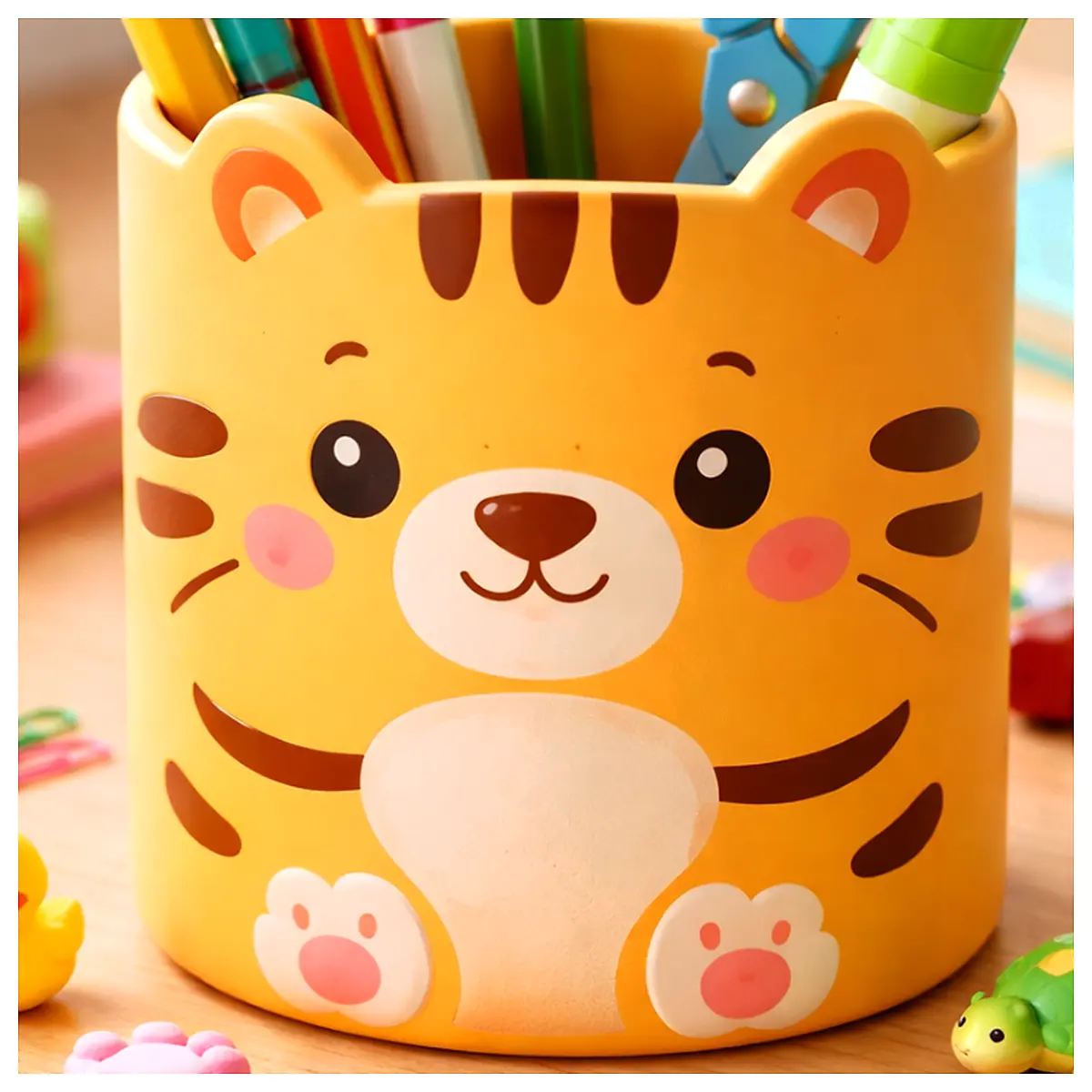 Tiger Pencil Case Student Pen Case Writing Supplies Organizer Stationery School Supplies Learning Tools